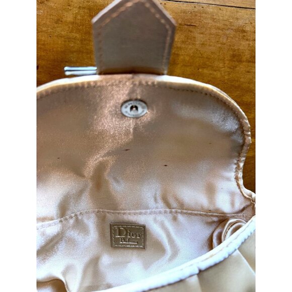 Dior Jadore Cosmetic Bag Only.  Satin Snap Clutch Bag Dior Logo Orig. box - READ - Picture 4 of 16
